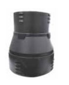 Plastic Inline reducer 200/150