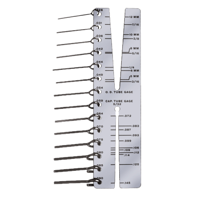 CAPILLARY TUBE GAUGE & FILE .